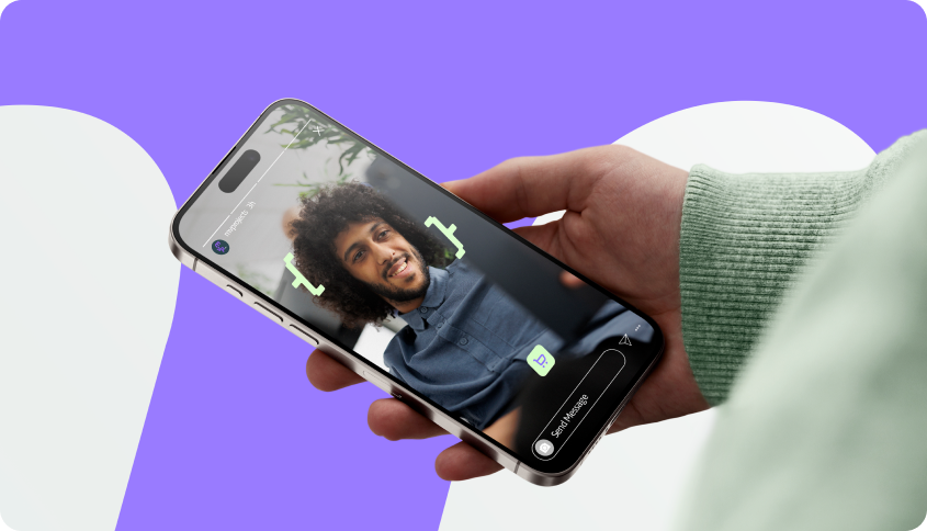 Identidade MVProjects em um celular