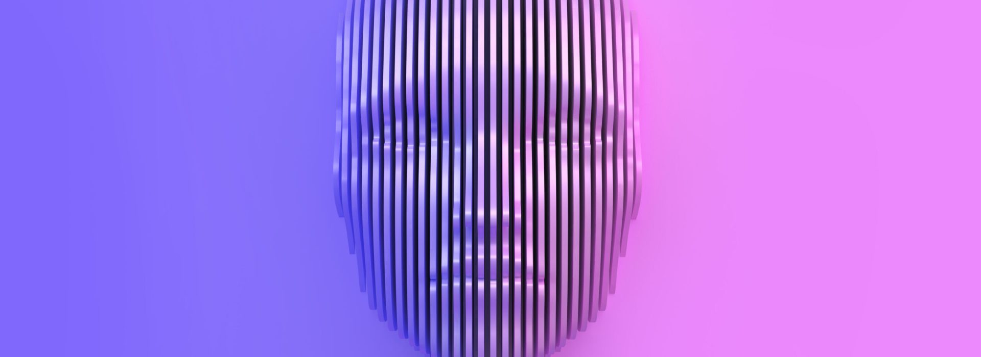 Conceptual image of the female head cut out of the wall and coming out of the wall. 3d illustration
